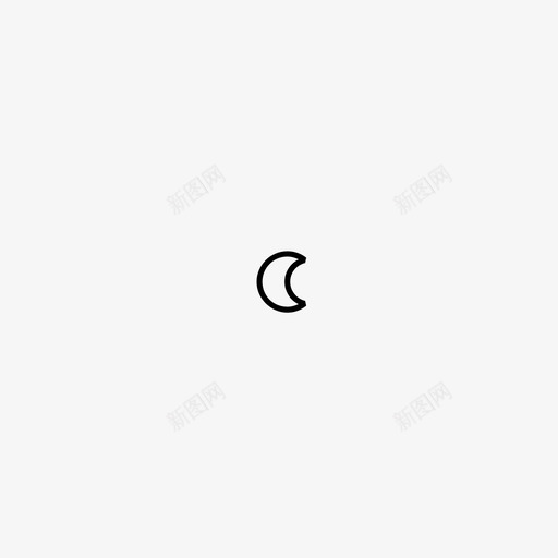 月亮黑暗夜晚图标svg_新图网 https://ixintu.com 夜晚 月亮 脉冲网站图标 阴影 黑暗