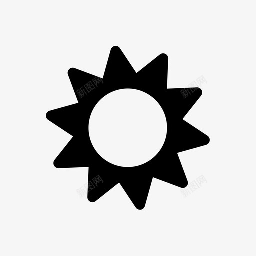天气炎热晴朗图标svg_新图网 https://ixintu.com 天气 晴朗 炎热