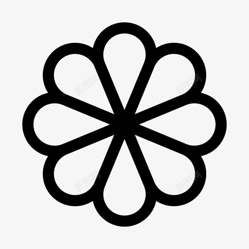 花花序图标svg_新图网 https://ixintu.com 花 花序