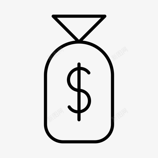 现金资金钱图标svg_新图网 https://ixintu.com 治疗 现金 资金 钱 钱袋