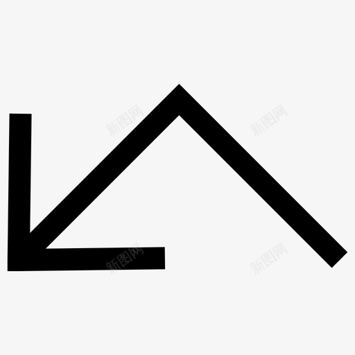 未接电话箭头方向图标svg_新图网 https://ixintu.com 方向 未接电话 材料设计图标 箭头