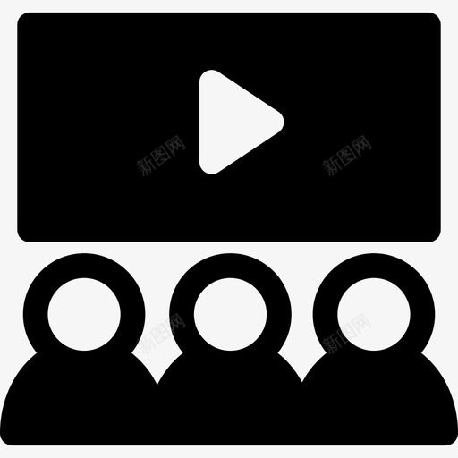 电影院技术媒体广告图标svg_新图网 https://ixintu.com 媒体广告 技术 电影院
