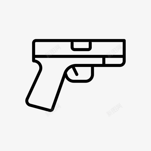 手枪冲突军事图标svg_新图网 https://ixintu.com 军事 冲突 战争 战争大纲 手枪 武器