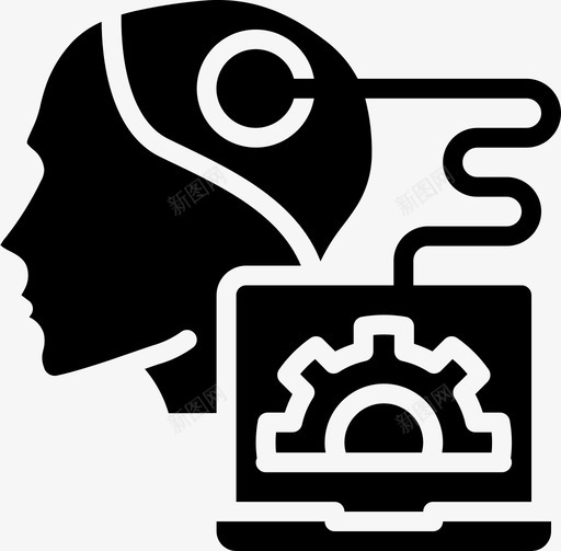 思维过程人工智能图标svg_新图网 https://ixintu.com 人工智能 思维过程
