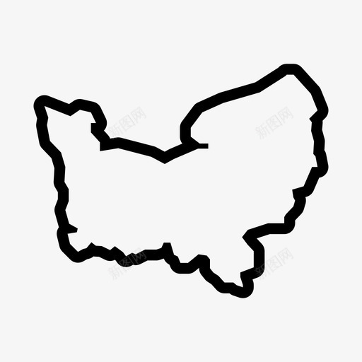 法国地区地图法国诺曼底图标svg_新图网 https://ixintu.com 法国 法国地区地图 诺曼底