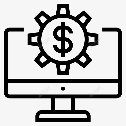 商务电脑数码商务管理软件图标svg_新图网 https://ixintu.com 办公电脑 商务电脑 数码商务 管理软件
