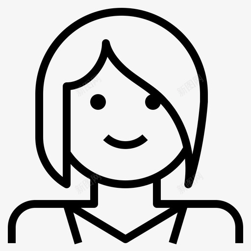 短发女商人头像砰砰图标svg_新图网 https://ixintu.com 企业管理大纲 侧面 头像 短发女商人 砰砰