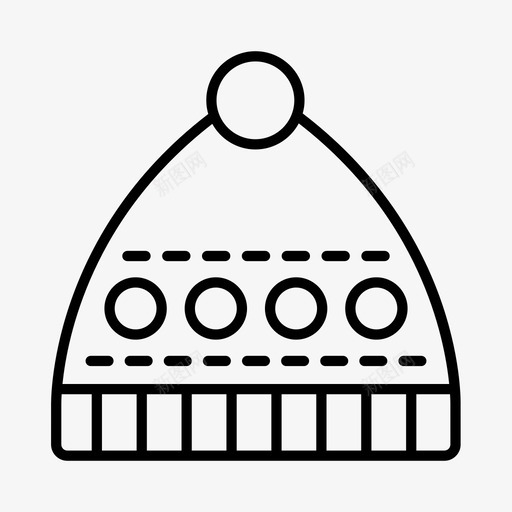 豆豆配件时尚图标svg_新图网 https://ixintu.com 冬季 时尚 水源 豆豆 配件 风格