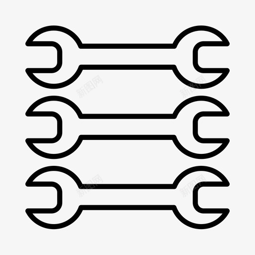 扳手汽车汽车维修图标svg_新图网 https://ixintu.com 工具 工程 扳手 机械 汽车 汽车维修