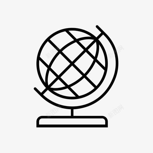 地球地理学校图标svg_新图网 https://ixintu.com 地球 地理 学校