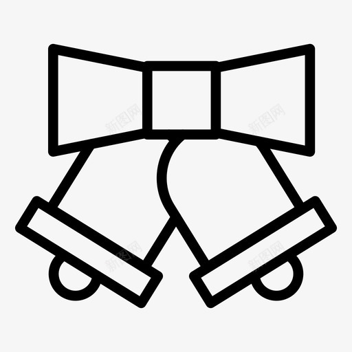 钟声警报庆祝图标svg_新图网 https://ixintu.com 庆祝 戒指 新年线图标第一卷 警报 通知 钟声
