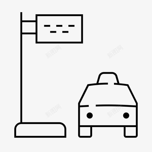 出租汽车站出租汽车机场标志灯图标svg_新图网 https://ixintu.com 出租汽车 出租汽车站 机场标志灯