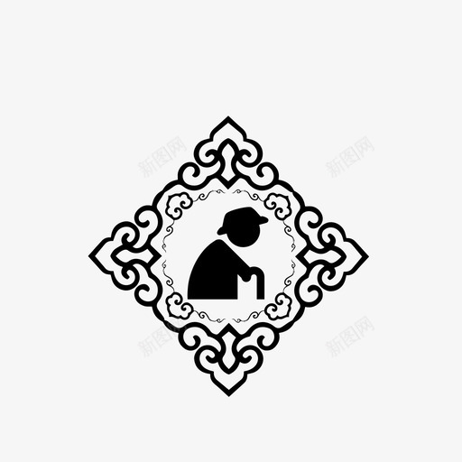 老人-01svg_新图网 https://ixintu.com 老人-01