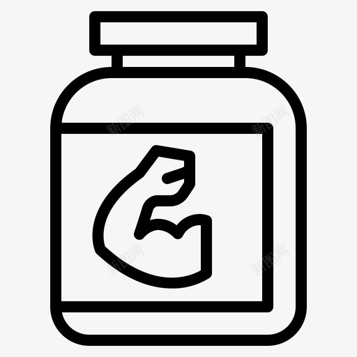 乳清运动蛋白质图标svg_新图网 https://ixintu.com 乳清 健康 蛋白质 运动