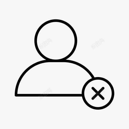 删除用户头像配置文件图标svg_新图网 https://ixintu.com 删除用户 头像 用户配置文件 配置文件