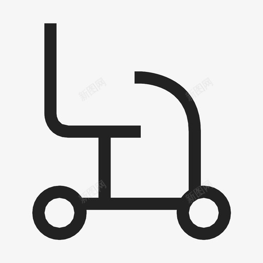 机动滑板车援助医疗图标svg_新图网 https://ixintu.com 医疗 援助 机动滑板车 老年人