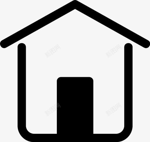 家住所小屋图标svg_新图网 https://ixintu.com 住所 家 小屋 房地产 房子