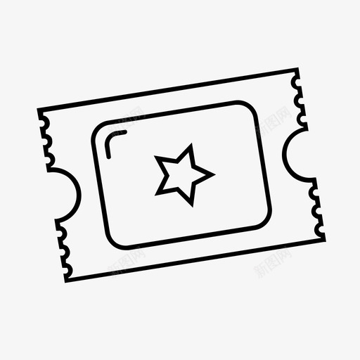 电影票入场券电影图标svg_新图网 https://ixintu.com 入场券 剧院 录像制作 电影 电影票 通行证