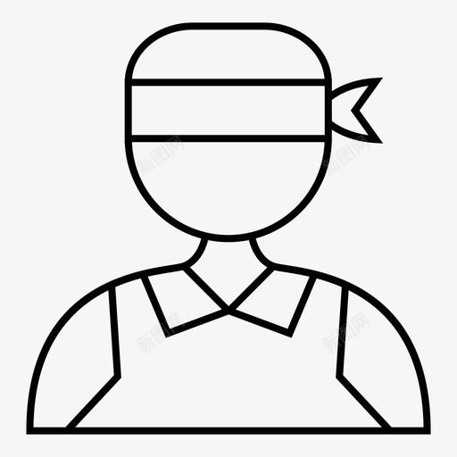 帐户黑客个人资料图标svg_新图网 https://ixintu.com 个人资料 小偷 帐户 用户 黑客