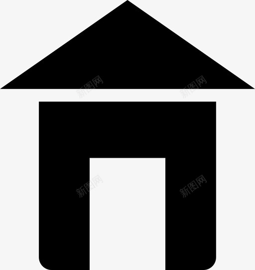 家住所小屋图标svg_新图网 https://ixintu.com 住所 家 小屋 房地产 房子