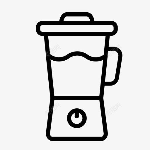 搅拌机烹饪食物图标svg_新图网 https://ixintu.com 厨房用具 搅拌机 烹饪 食物 食物和烹饪