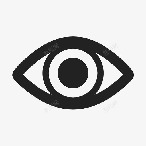 眼睛邪恶的眼睛图标svg_新图网 https://ixintu.com 眼睛 邪恶的眼睛