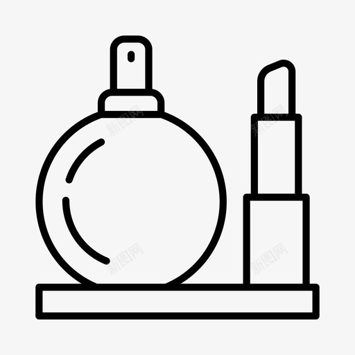 女人的礼物口红化妆品图标svg_新图网 https://ixintu.com 化妆品 口红 女人的礼物 母亲节 香水
