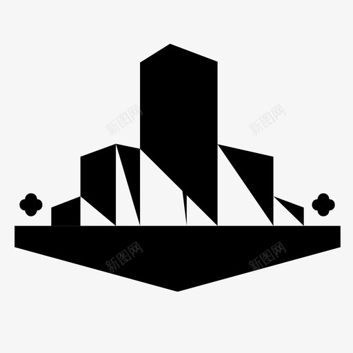 公司公寓建筑图标svg_新图网 https://ixintu.com 公司 公寓 城市 建筑