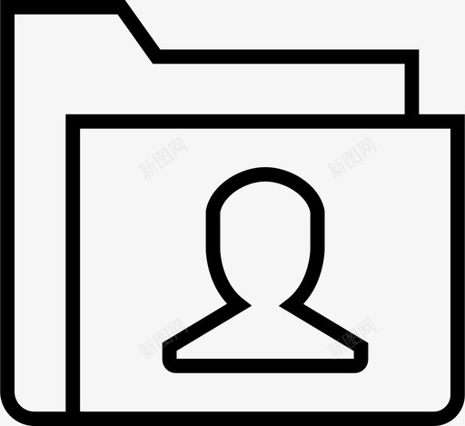 联系人文件夹存档数据图标svg_新图网 https://ixintu.com 存档 扩展名 数据 文件文档 文档 联系人文件夹 资源管理器
