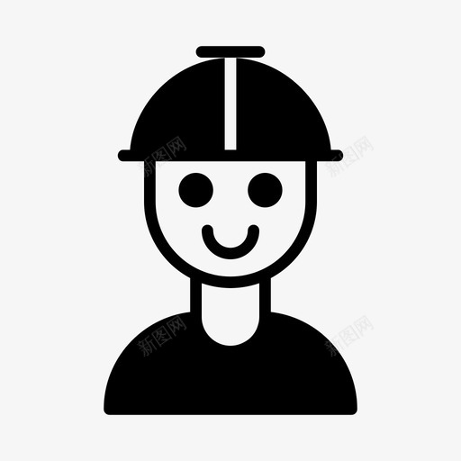工人头像员工图标svg_新图网 https://ixintu.com 员工 头像 工人 用户 购物 购物和电子商务字形图标第一卷