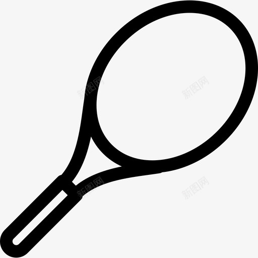 网球拍运动套装直线型图标svg_新图网 https://ixintu.com 直线型 网球拍 运动套装