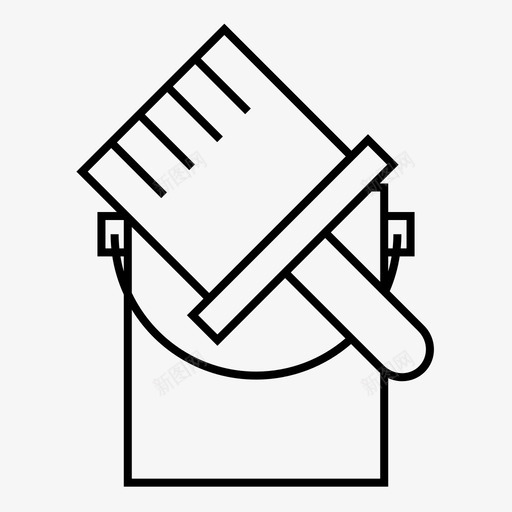 颜色桶家图标svg_新图网 https://ixintu.com 家 家居装修 桶 油漆 油漆工 装修 颜色
