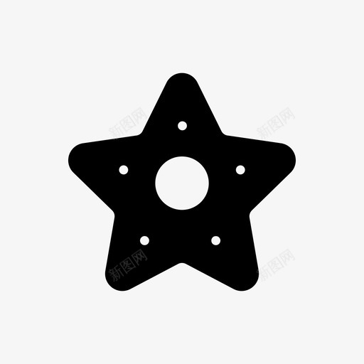 星鱼假日海洋图标svg_新图网 https://ixintu.com seefood 假日 夏季和假日线图标 星鱼 海洋