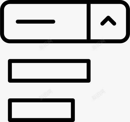 下拉列表界面项目图标svg_新图网 https://ixintu.com ux 下拉列表 列表 用户界面精简 界面 选择 项目