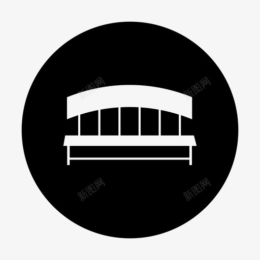 椅子长凳位置图标svg_新图网 https://ixintu.com 位置 座位 椅子 椅子圈 长凳