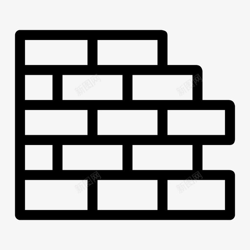 砖块建筑石头图标svg_新图网 https://ixintu.com 墙 建筑 石头 砖块