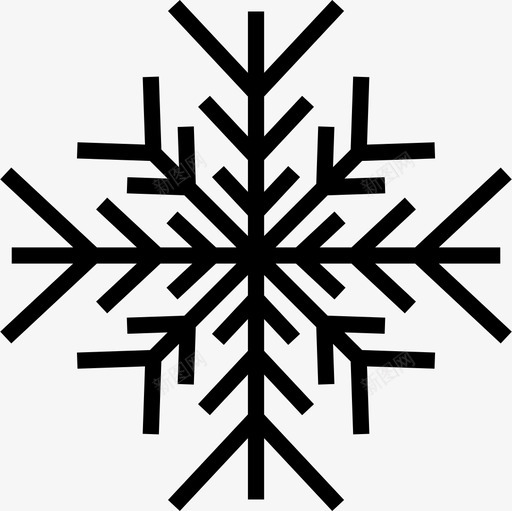 雪晶图案冬天图标svg_新图网 https://ixintu.com 冬天 图案 雪晶