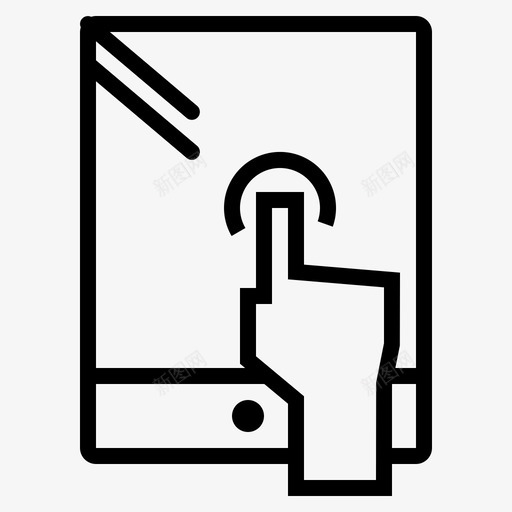平板电脑ipad触摸屏图标svg_新图网 https://ixintu.com ipad 平板电脑 电子商务套件 触摸屏