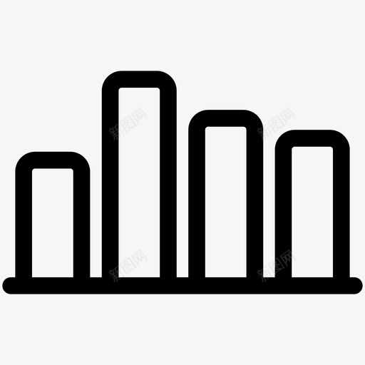 柱状图客户支持概要图标svg_新图网 https://ixintu.com 客户支持概要 柱状图