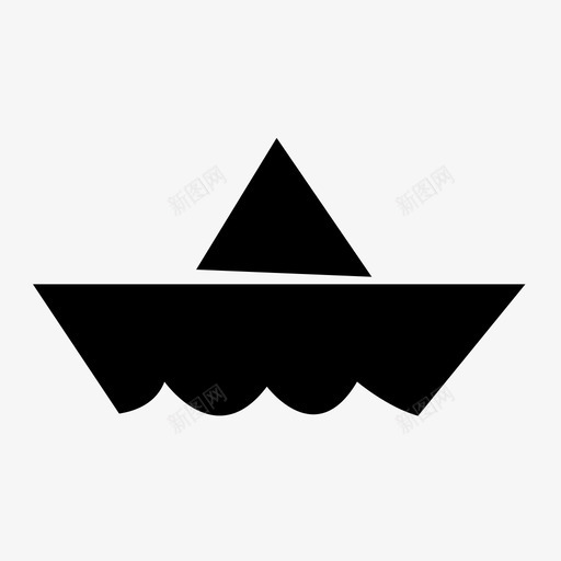 纸帆海图标svg_新图网 https://ixintu.com 帆 海 纸 船