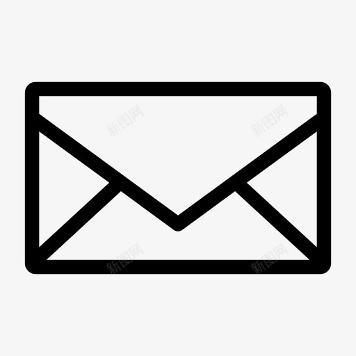 邮件信封基本资料图标svg_新图网 https://ixintu.com 信封 基本资料 邮件