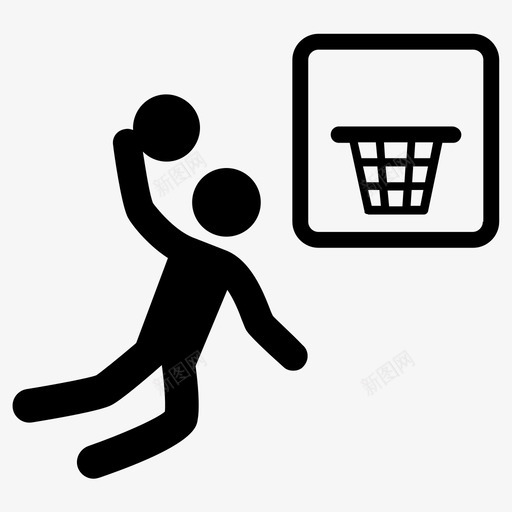 篮球篮球场篮球圈图标svg_新图网 https://ixintu.com 体育 篮球 篮球圈 篮球场 篮球运动员
