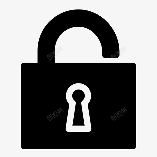 锁自由开放图标svg_新图网 https://ixintu.com 安全 开放 自由 解锁 锁 隐私