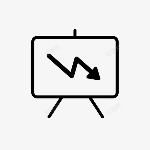 图表板减少图标svg_新图网 https://ixintu.com 下降 业务设置2 减少 呈现 图表 板 计划