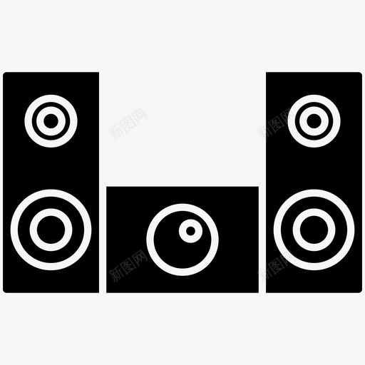 扬声器音响庆典图标svg_新图网 https://ixintu.com 家用电器 庆典 扬声器 派对 音乐 音响