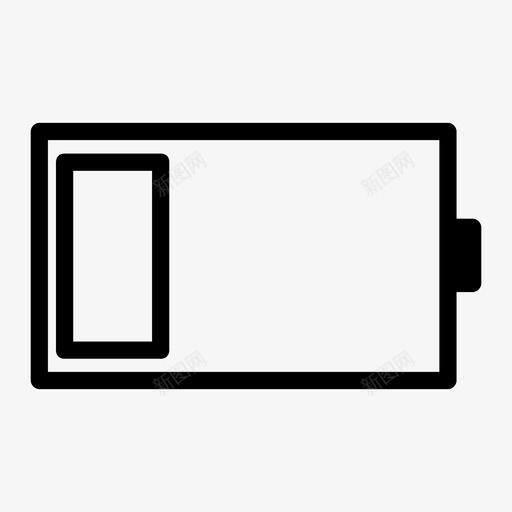 低电量充电智能手机图标svg_新图网 https://ixintu.com 低电量 充电 智能手机