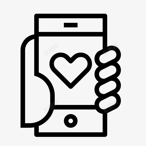 健康应用程序心脏手机图标svg_新图网 https://ixintu.com 健康 健康应用程序 心脏 手机 智能手机