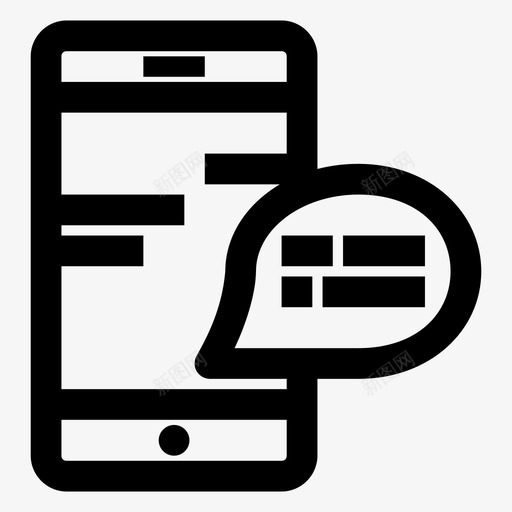聊天电话意见图标svg_新图网 https://ixintu.com 意见 电话 电话交谈 短信 聊天 谈话