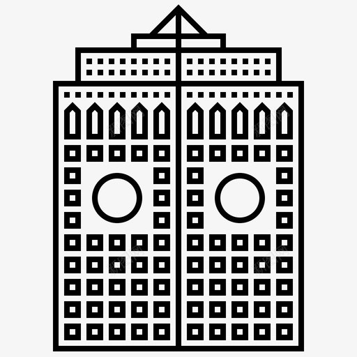 城市景观总部摩天大楼大厦公司图标svg_新图网 https://ixintu.com 公司 商业智能 城市景观总部摩天大楼 大厦