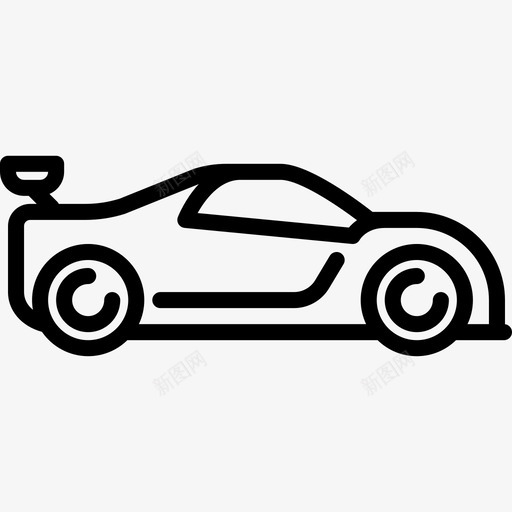赛车玩电子游戏直线型图标svg_新图网 https://ixintu.com 玩电子游戏 直线型 赛车